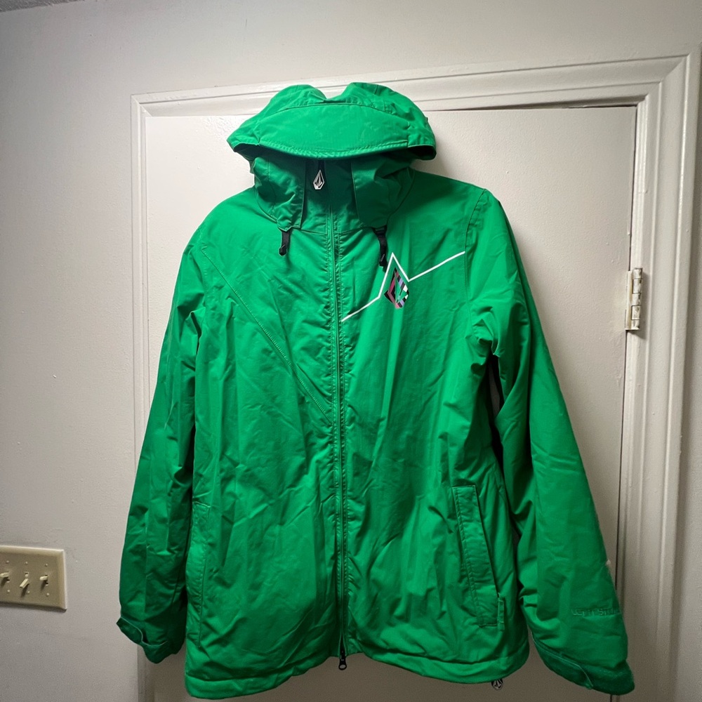 Kelly Green Women’s Volcom Ski Snowboard Jacket Size M